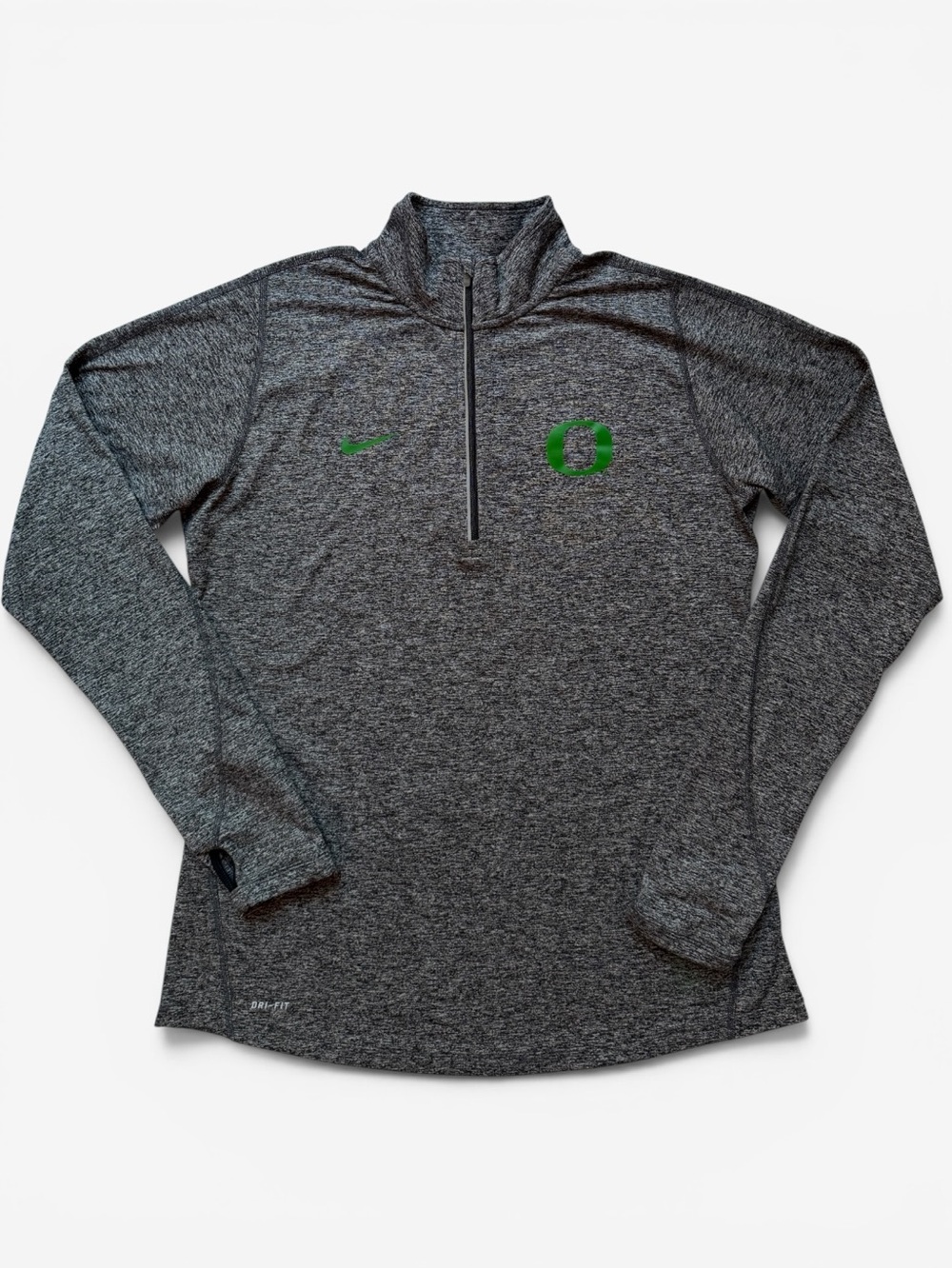 Nike Oregon Ducks Dri-FIT Element Half Zip Pullover Gray Large